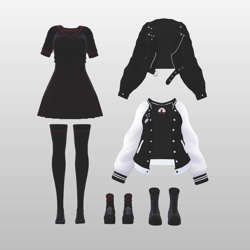 「Cacia」「カシア」オリジナル3Dモデル,VRC用