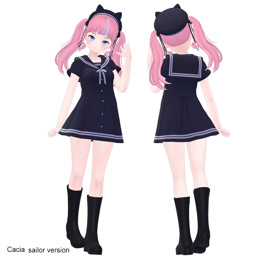 「Cacia」「カシア」オリジナル3Dモデル,VRC用