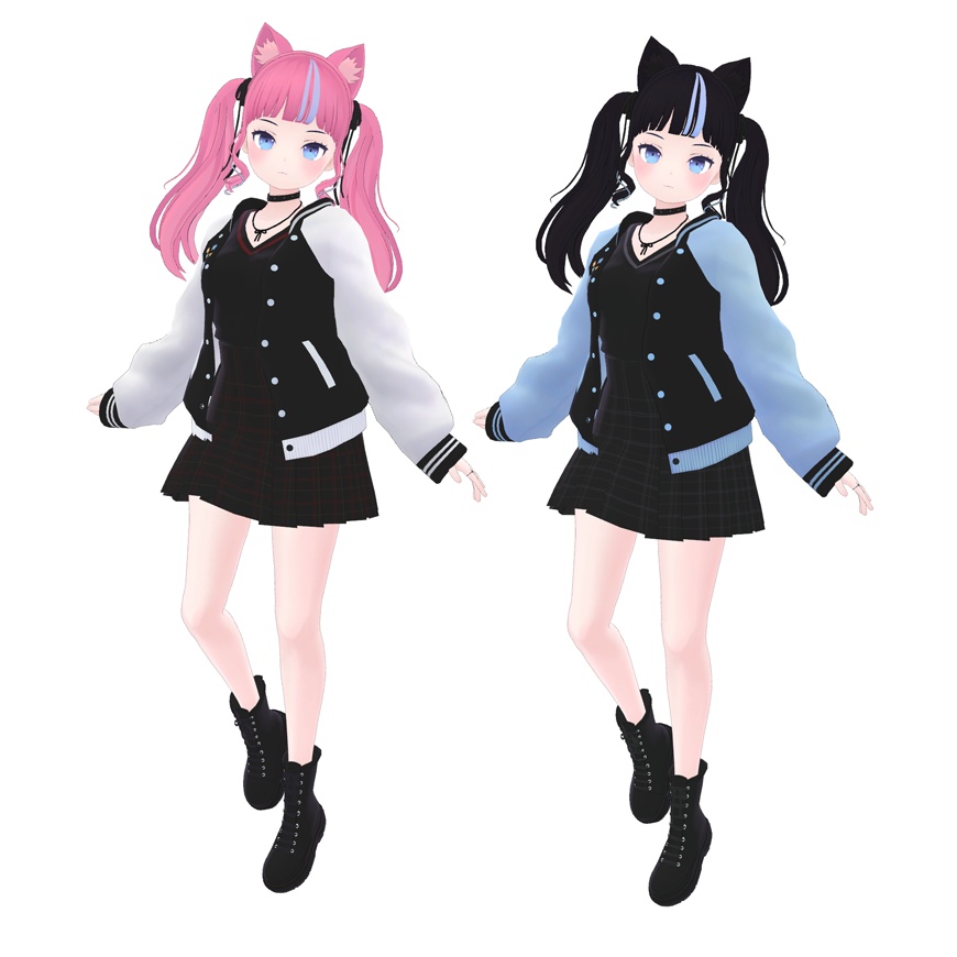 「Cacia」「カシア」オリジナル3Dモデル,VRC用