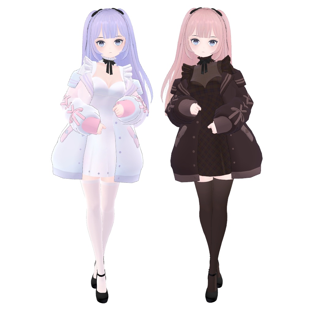 オリジナル3Dモデル「MyoMyo」「ミョミョ」VRC用