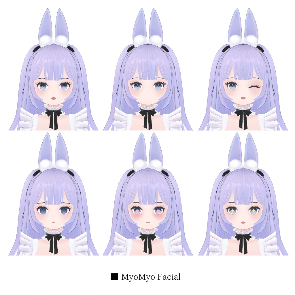 オリジナル3Dモデル「MyoMyo」「ミョミョ」VRC用