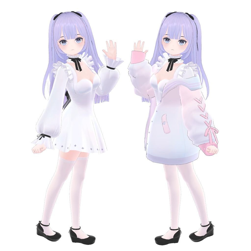 オリジナル3Dモデル「MyoMyo」「ミョミョ」VRC用