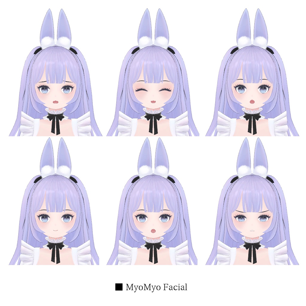 オリジナル3Dモデル「MyoMyo」「ミョミョ」VRC用