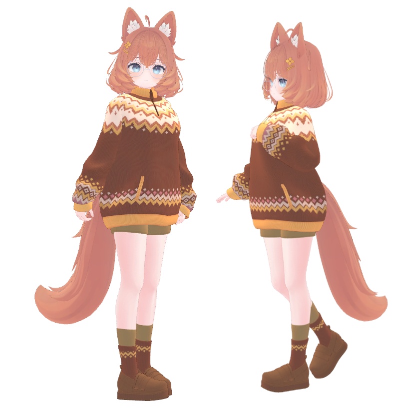 オリジナル3Dモデル「Meriby」「メリビー」VRC用