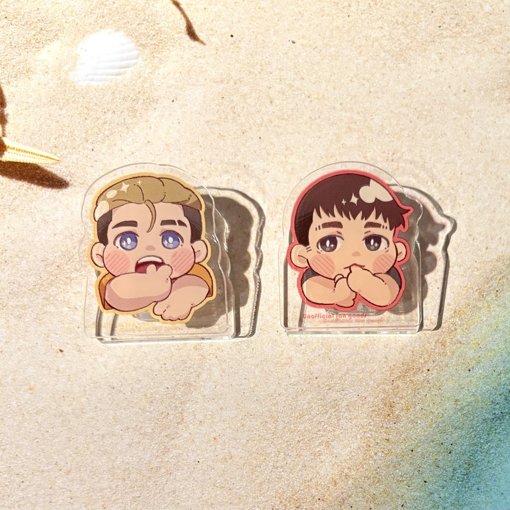 マグネット付き!じゅるりアクリルクリップセット ver.アラサタ