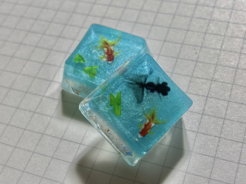 金魚のキーキャップ  Goldfish Pond Keycaps