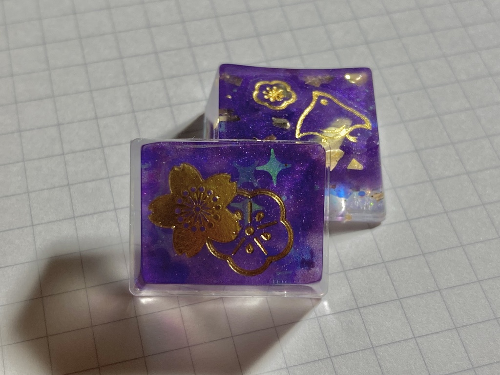 エレガントパープルキーキャップ  Elegant Purple Keycaps 