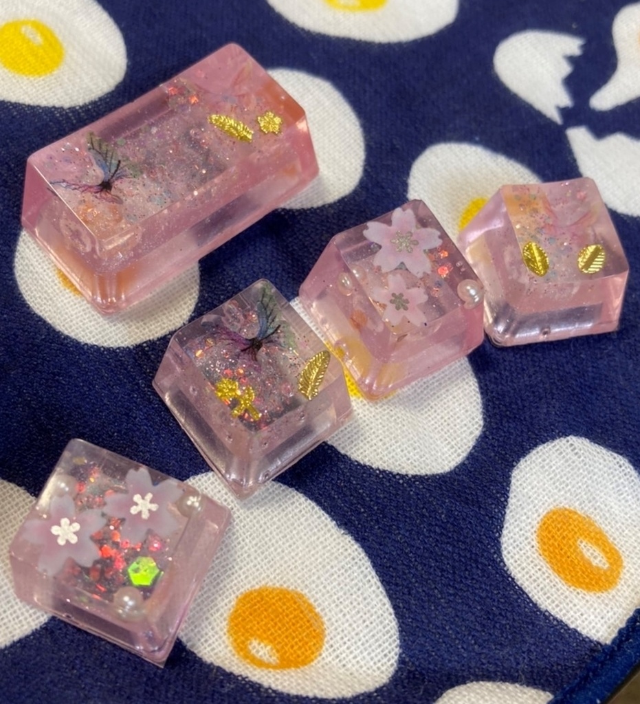 桜竜のキーキャップ Sakura Keycaps - TamagoKaps - BOOTH
