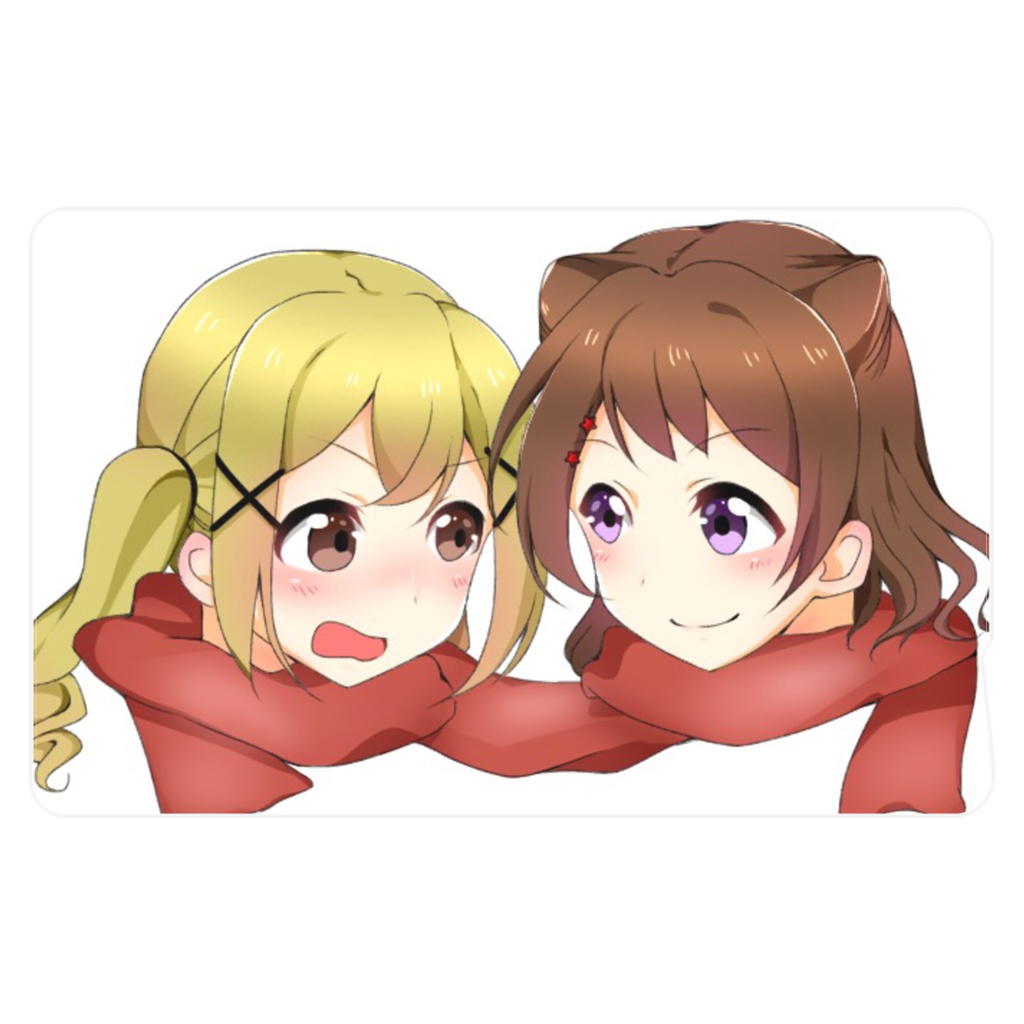 香澄と有咲カードステッカー