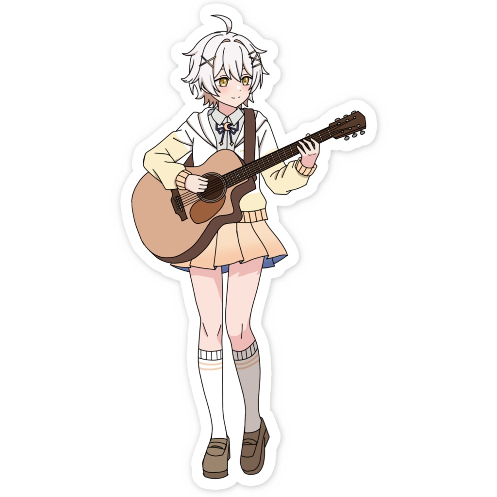 暁月むいスマホステッカー