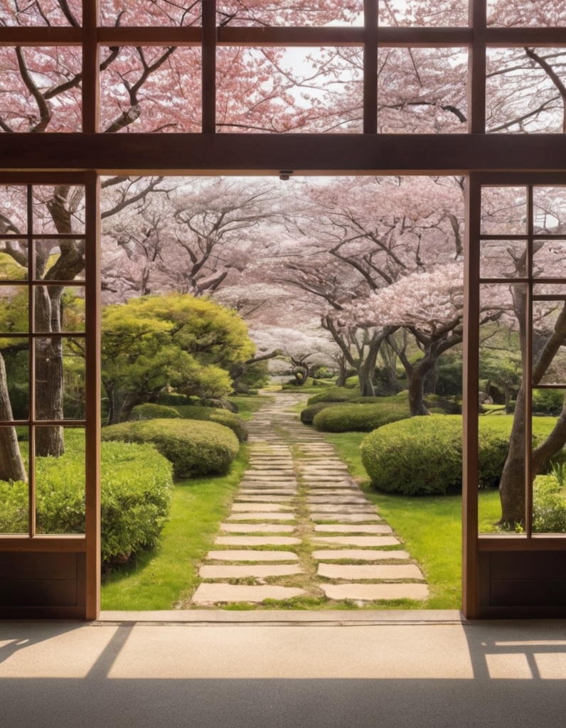 春の静止背景素材集 Vol.1 ~桜庭園~