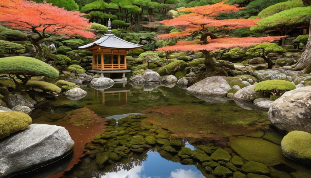 秋の静止背景素材集 Vol.1 ~紅葉庭園~