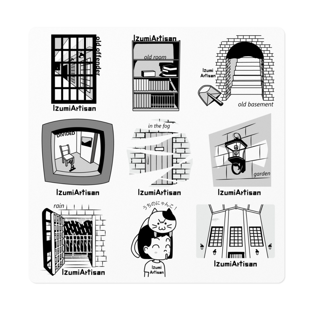 IzumiArtisan【公式】脱出ステッカー ホワイト