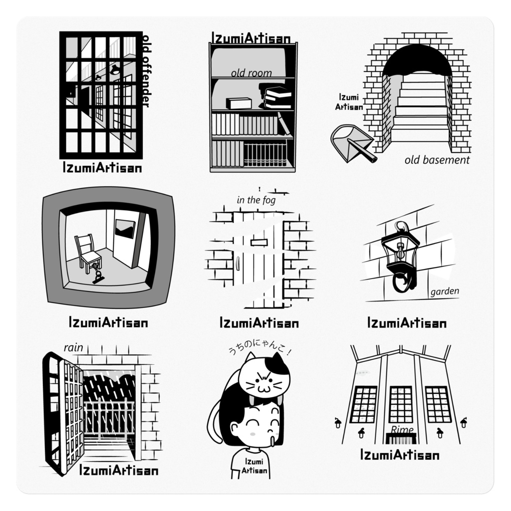 IzumiArtisan【公式】脱出ステッカー 透明 クリア