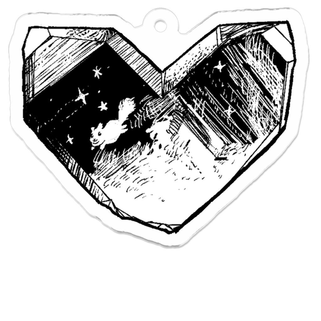 日本式双晶水晶型アクキー