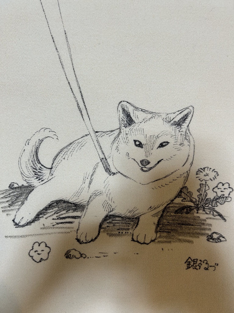 柴犬お散歩トートバッグ