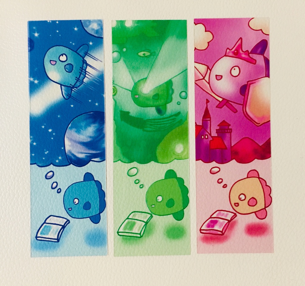 夢見るマンボウのしおりセット（月待アクアリオ）