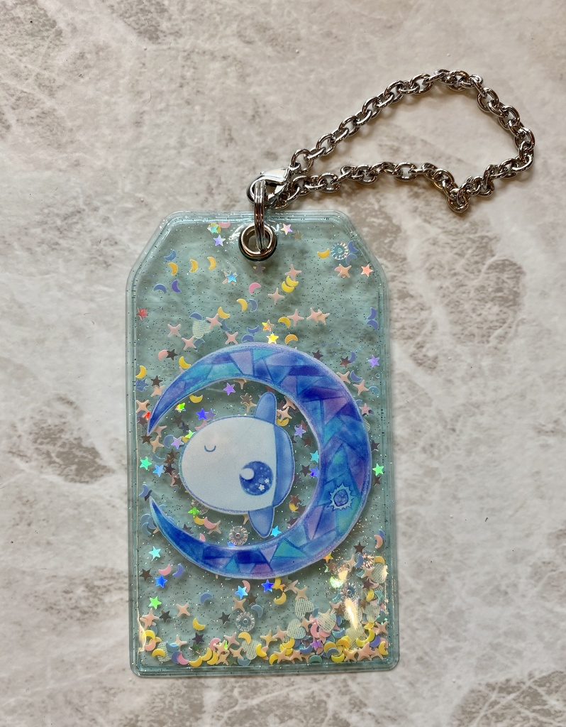 マンボウのキラキラポケットホルダー（月待アクアリオ）
