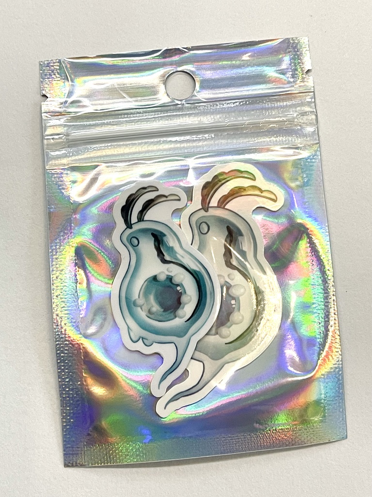 ステッカー2枚セット みじんこ カラー3