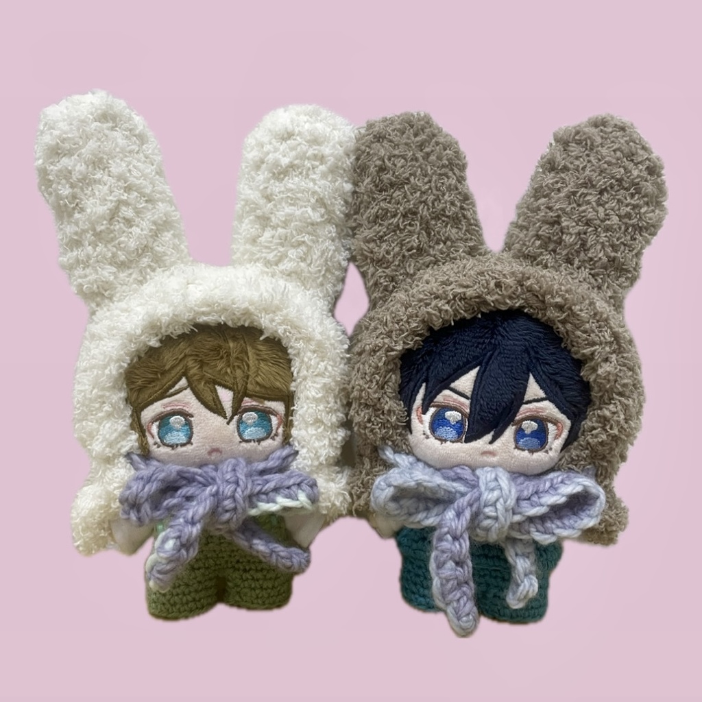 ふわもこうさぎのボンネット