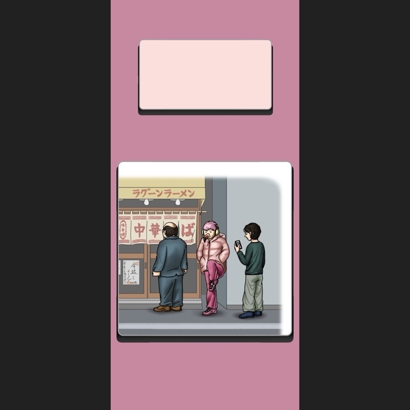 【iPhon壁紙】フラミンゴっぽい人