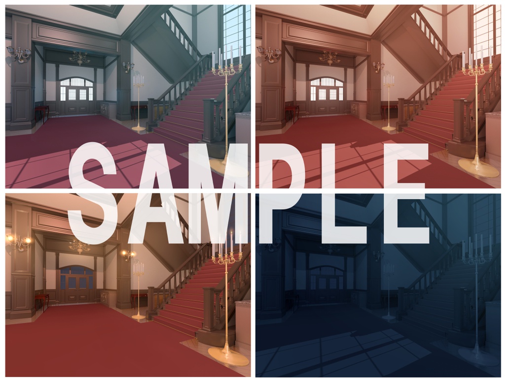 ロイヤリティフリーの素材集 洋館vol.1