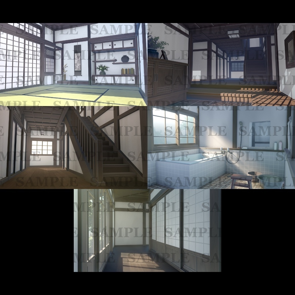 背景素材集　日本家屋1