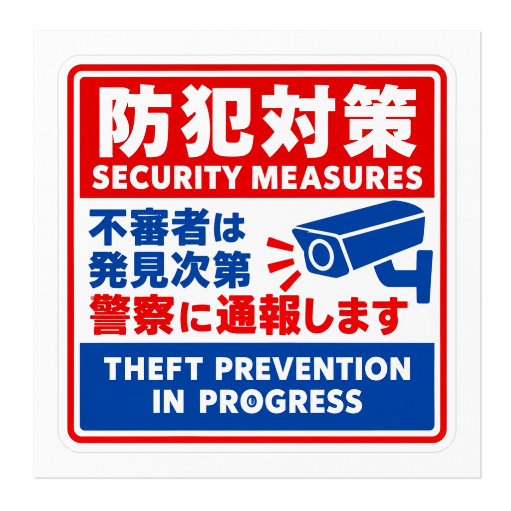 防犯対策 ステッカー