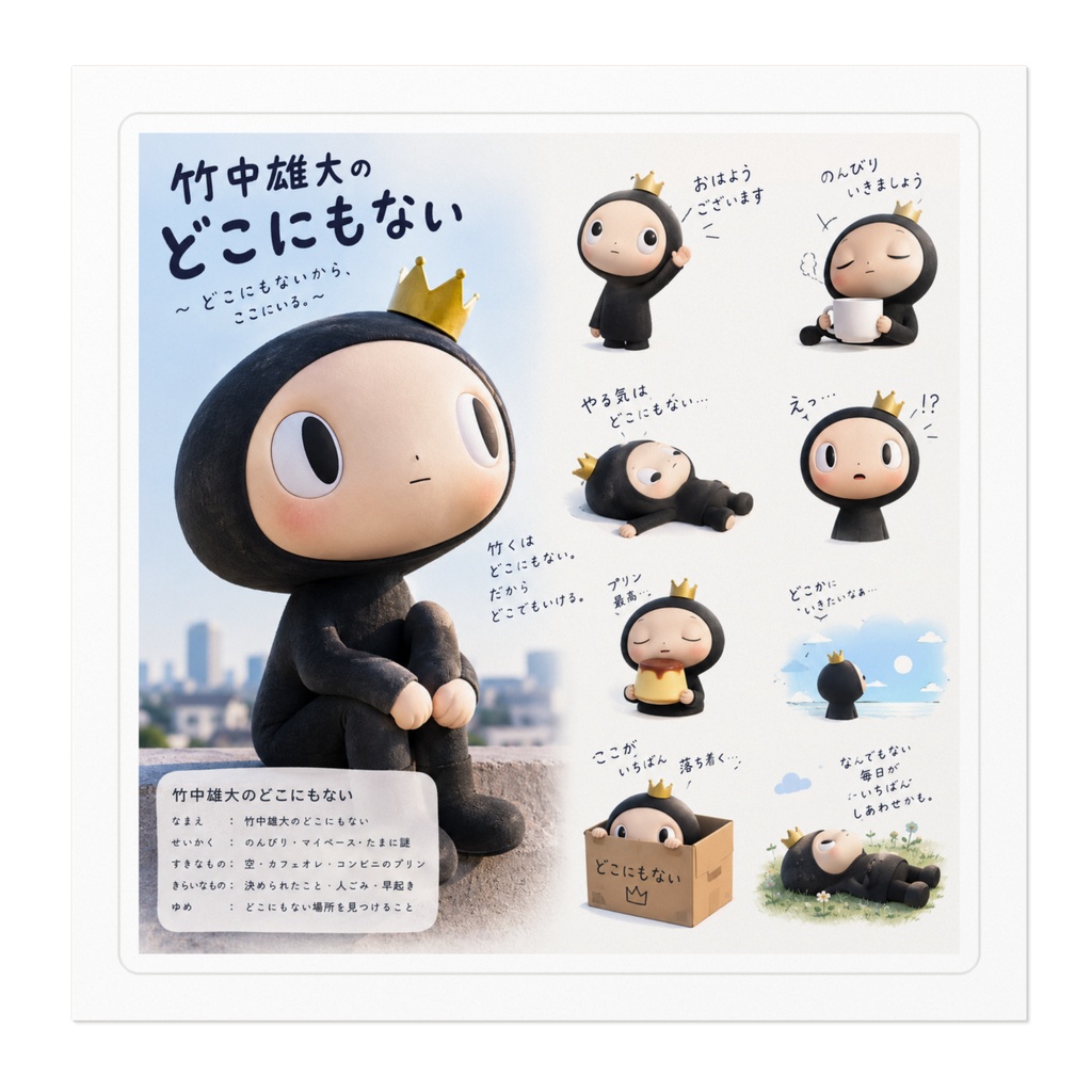 竹中雄大風 雰囲気にインスパイアされたオリジナルキャラクター 全身タイツ風