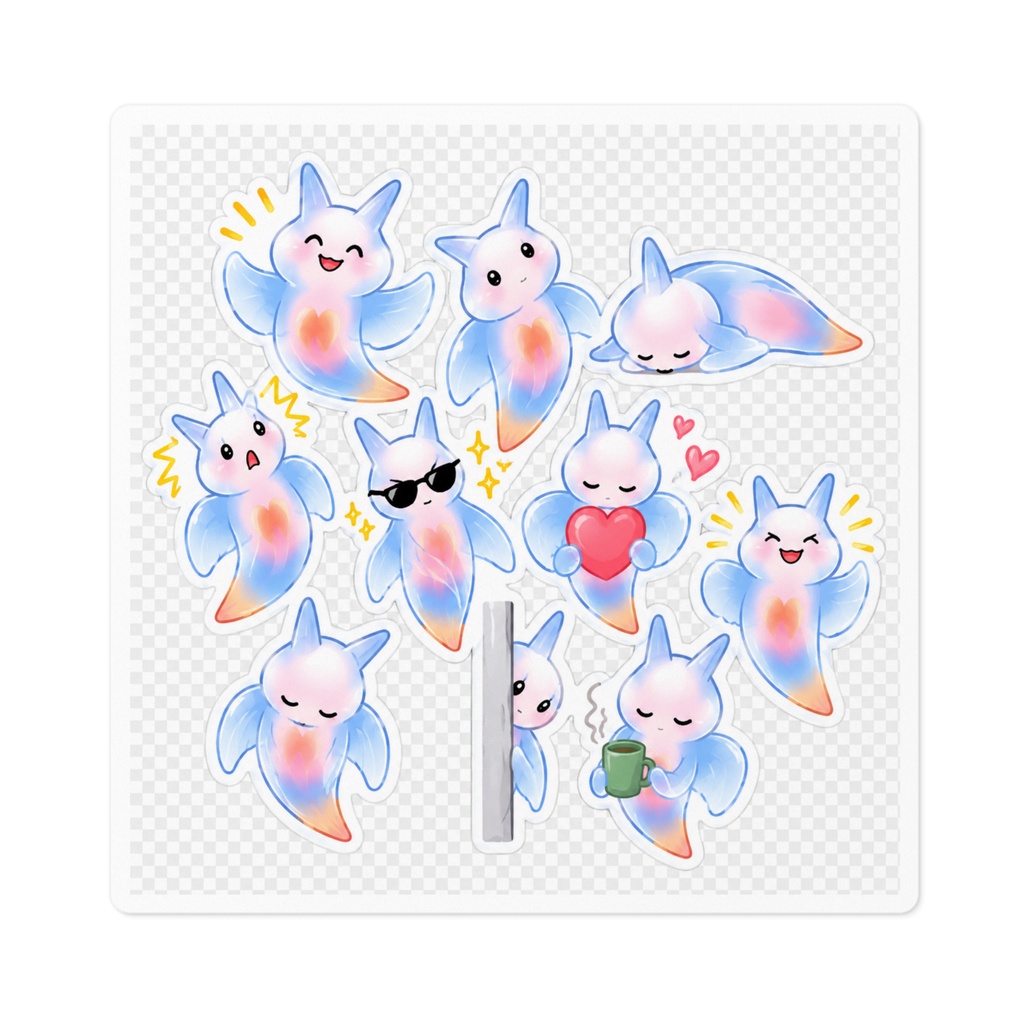 ちょっぴりシュールなクリオネステッカー🫧✨