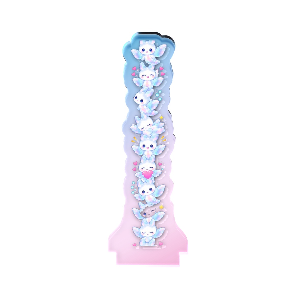 ふわふわクリオネのきらめき♡オーロラアクリルスタンド