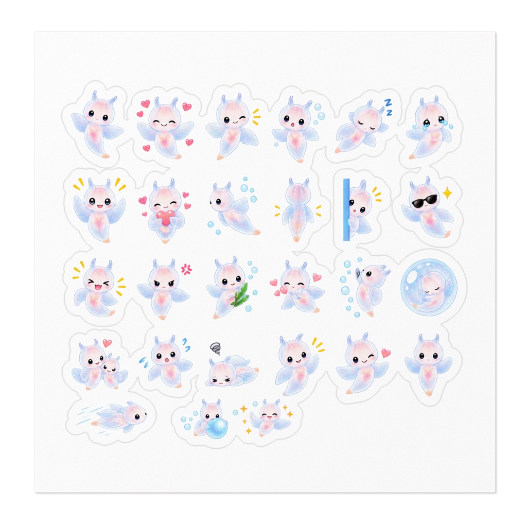 🩵ふわふわクリオネの表情いっぱい♪