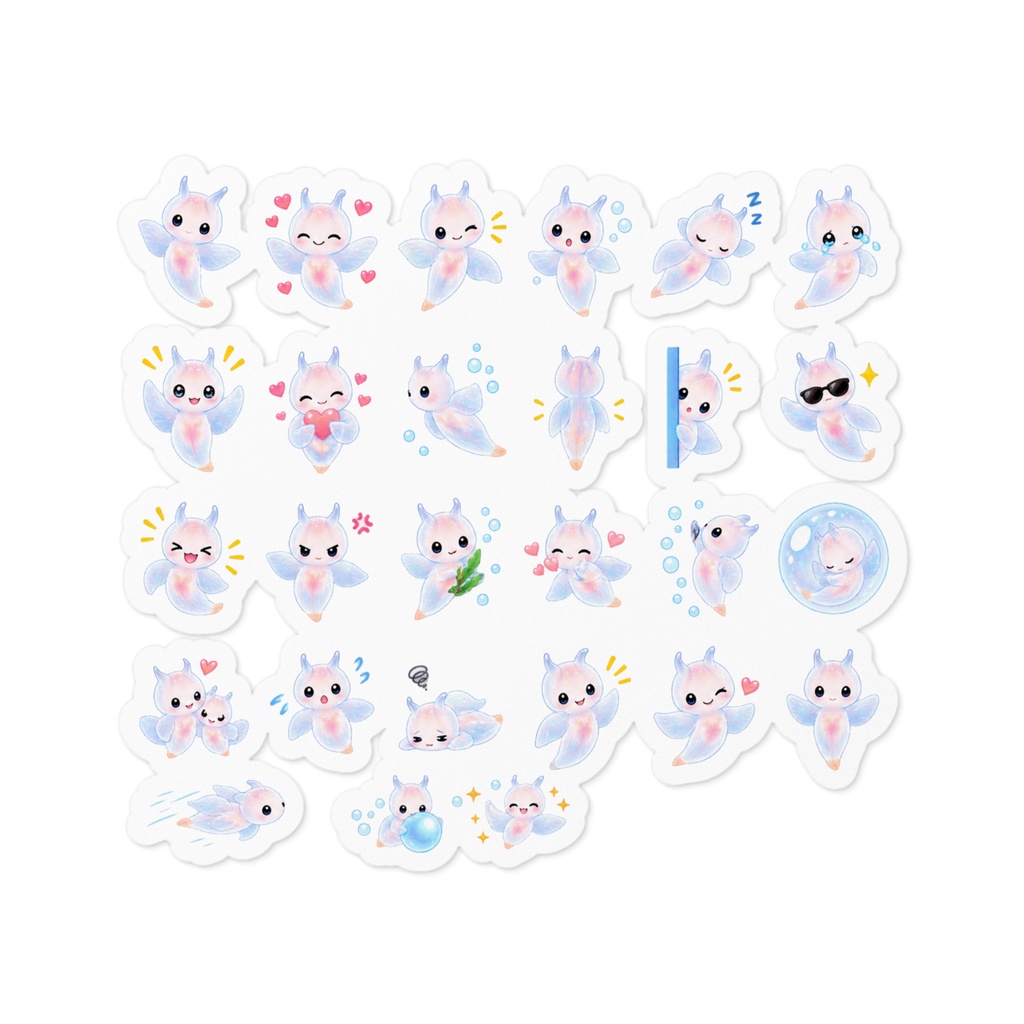 🩵ふわふわクリオネの表情いっぱい♪