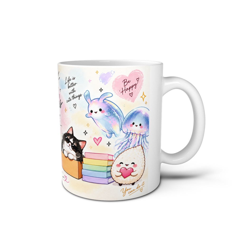 Good Vibes Only ♡ ゆるかわFriendsのHappy Pastel Mug