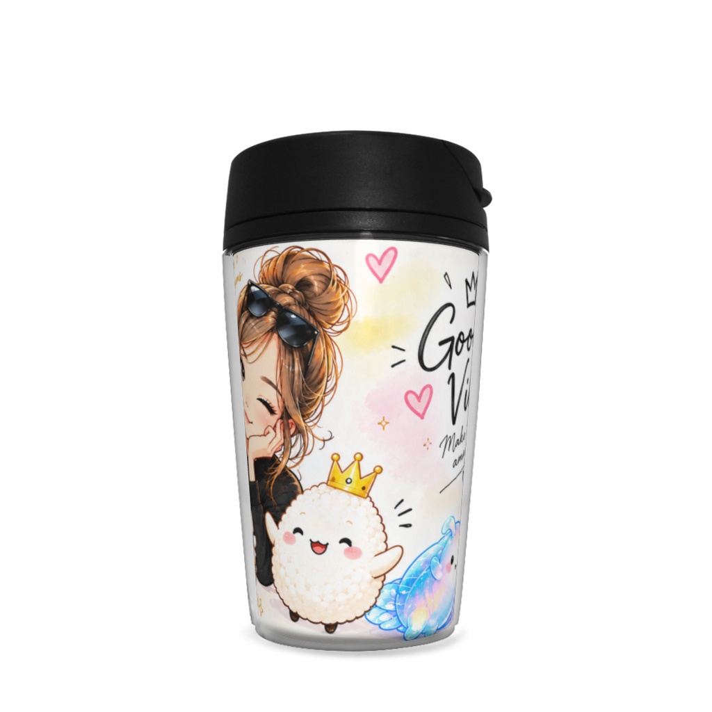 Good Vibes Only ♡ ゆめかわアニマル&クリオネのカラフルタンブラー