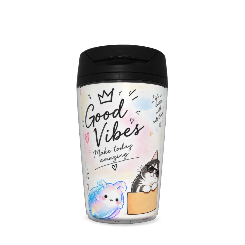 Good Vibes Only ♡ ゆめかわアニマル&クリオネのカラフルタンブラー