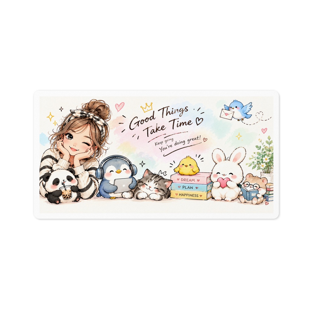 ふんわりPastel♡Happy Animals Sticker