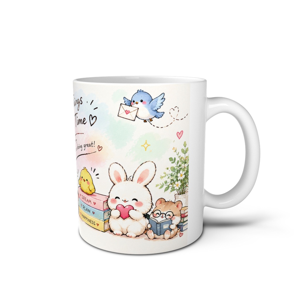 ふんわりPastel♡Happy Animals Mug Cup ☁️💗