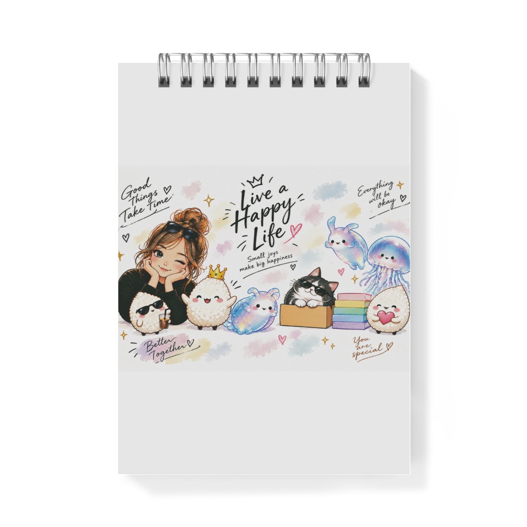 ゆめかわHappy Life♡ ほっこり癒しのイラストメモ帳｜Cute & Happy Days Memo Pad