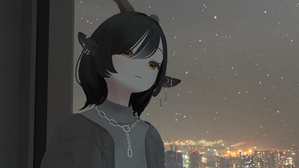 【山羊のメア専用】earring&necklace 【MA対応】