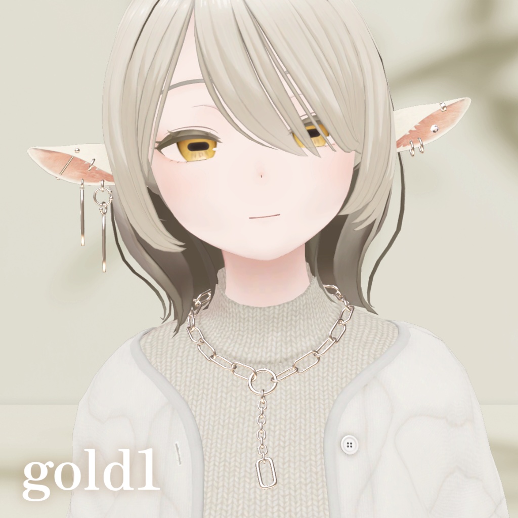 【山羊のメア専用】earring&necklace 【MA対応】