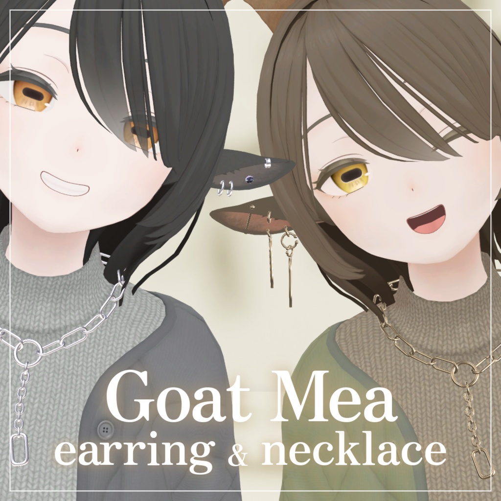 【山羊のメア専用】earring&necklace 【MA対応】