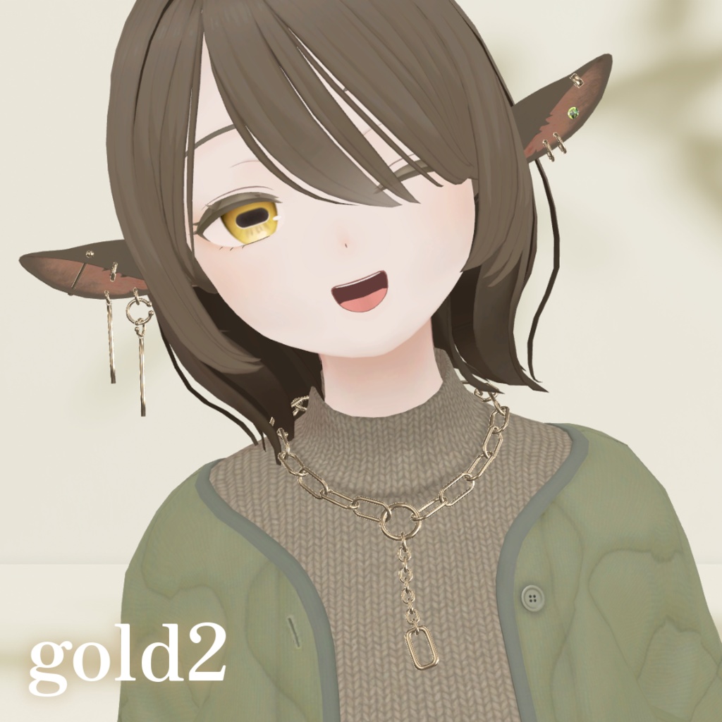 【山羊のメア専用】earring&necklace 【MA対応】