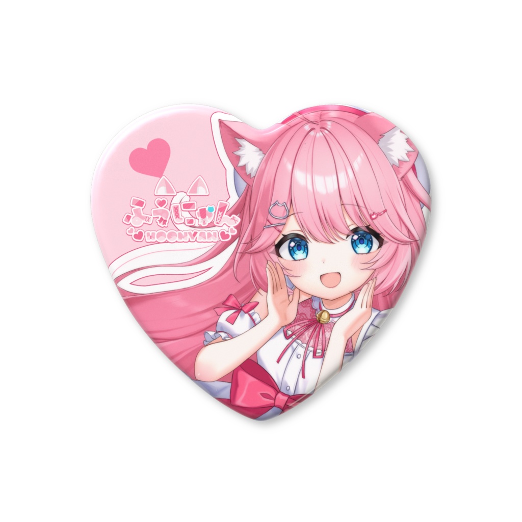 ハート缶バッジA