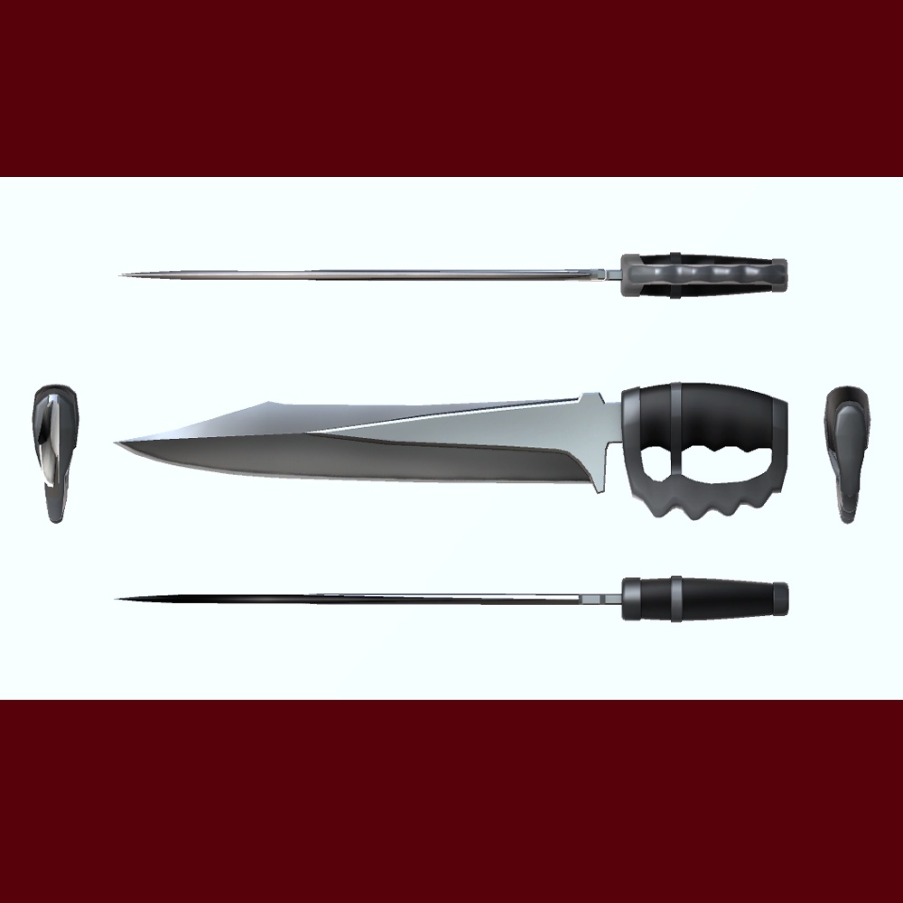 ナックルガード付きナイフ