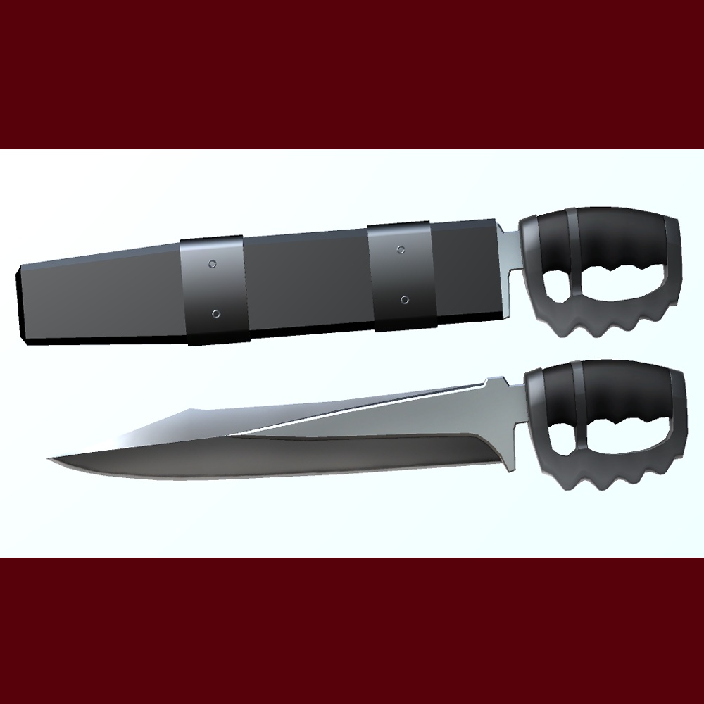 ナックルガード付きナイフ