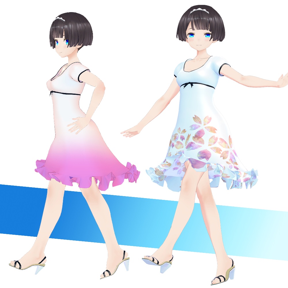 アヤノちゃん用夏色ワンピース