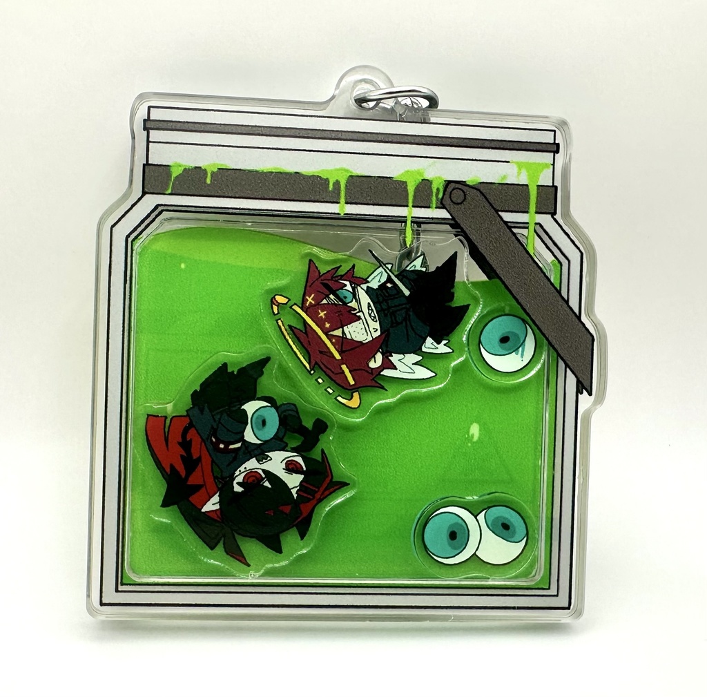 電気／シャカシャカアクリルキーホルダー