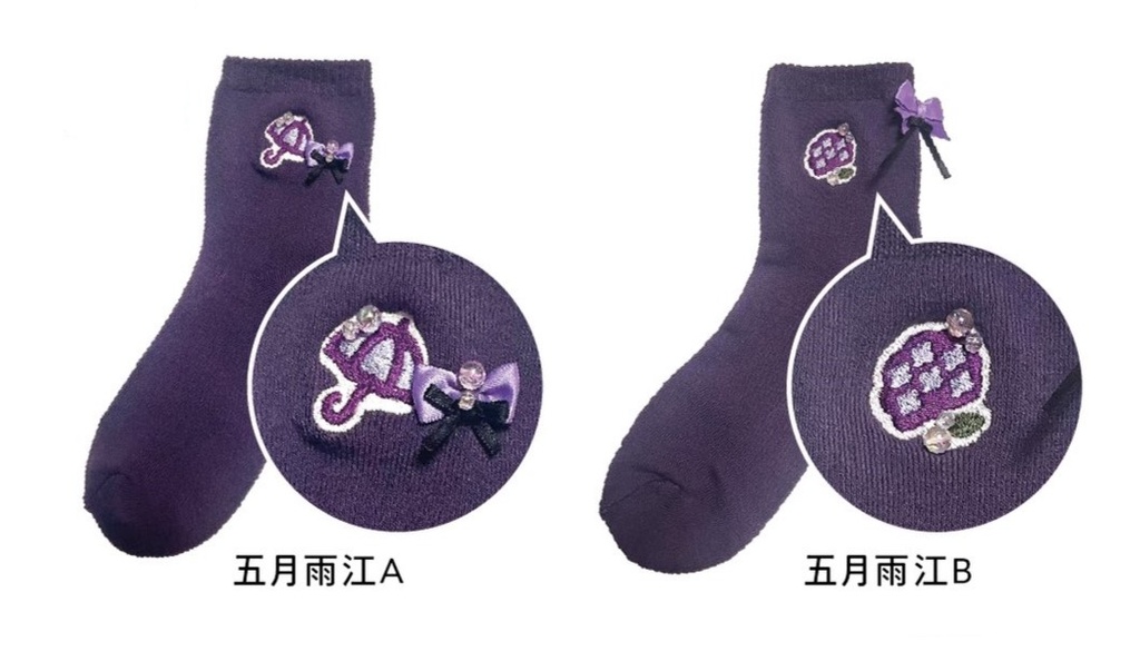 五月雨江イメージ「刺繍靴下」