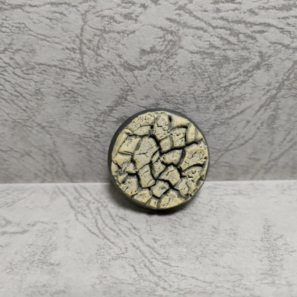 【3D出力品】ミニチュアベース用テクスチャローラー ひび割れた大地・大